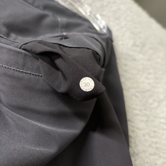 Lululemon Commision Pants Mens 30x30 Gray Slim Fit Warpstreme Chino Khaki Pants - Picture 8 of 8